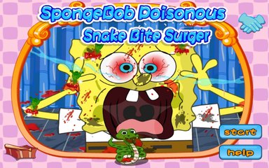 SpongeBob Poisonous Snake Bite Surger - Doctor Game For Kids
