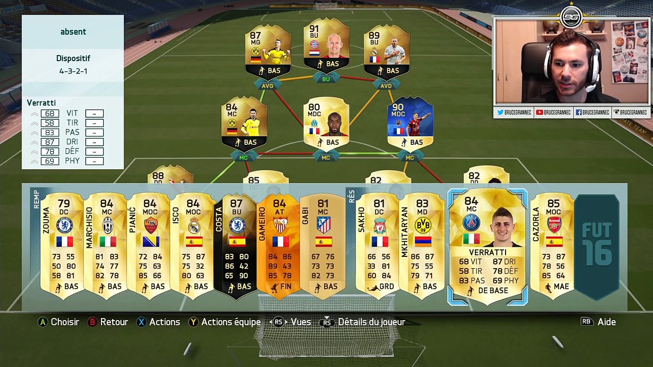 FIFA 16 - LES ABSENTS DE LEURO !