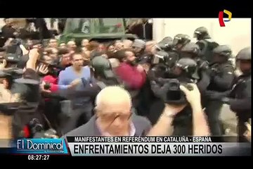 Cataluña: Violentos enfrentamientos por el referéndum