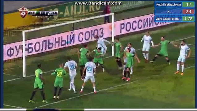 Aleksandr Kokorin GOAL Anzhi Makhachkala 1-1 Zenit Petersburg 01.10.2017