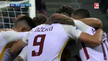 Alessandro Florenzi  Goal HD - AC Milan	0-2	AS Roma 01.10.2017