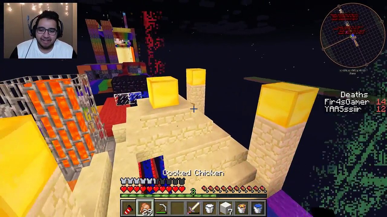 تحدي سباق اللكي بلوك ضد ياسر - لكي بلوك سحري ملون!