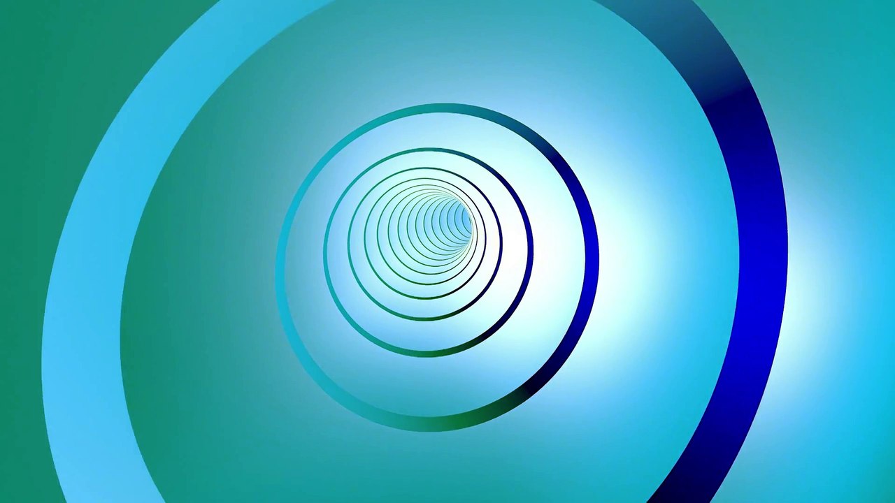 Blue tunnel fly through - 3D HD animated background loop video, animation,free download