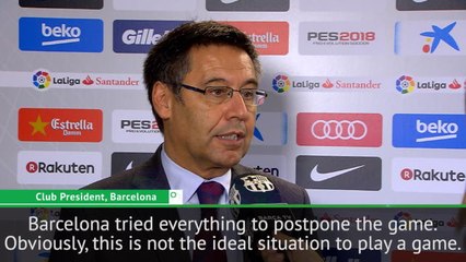 Barca tried everything to postpone La Liga game - Bartomeu