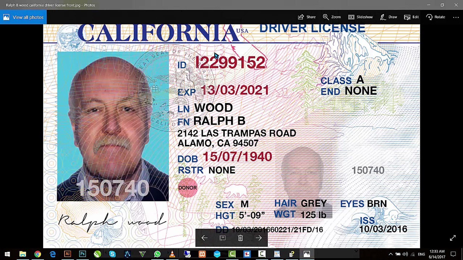 Edit n Driver License, ID Cards, Passports, SSN Cards, in For Florida Id Card Template