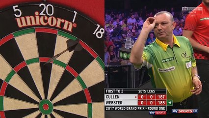 2017 World Grand Prix Darts | Round 1 | Joe Cullen vs Darren Webster Part 1