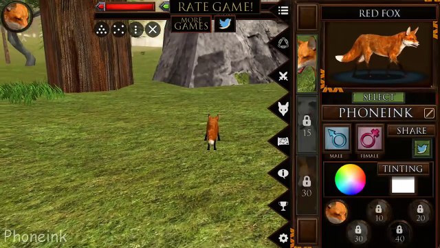 Ultimate Fox Simulator - Red Fox - By Gluten Free Games - Android/iOS - Gameplay Part 1