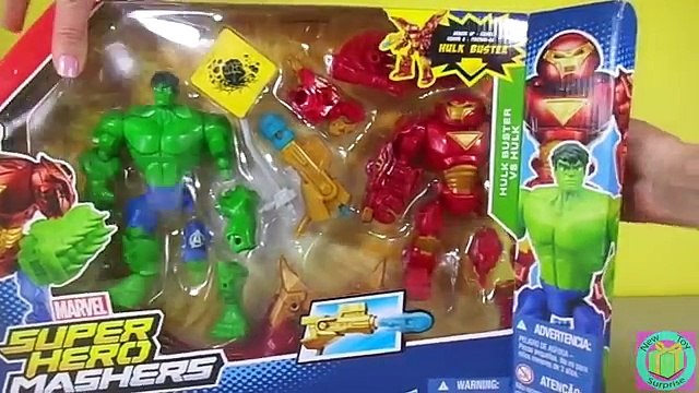 Marvel Super Hero Mashers Hulk Buster vs. Hulk Mixing Calms Down Hulk!