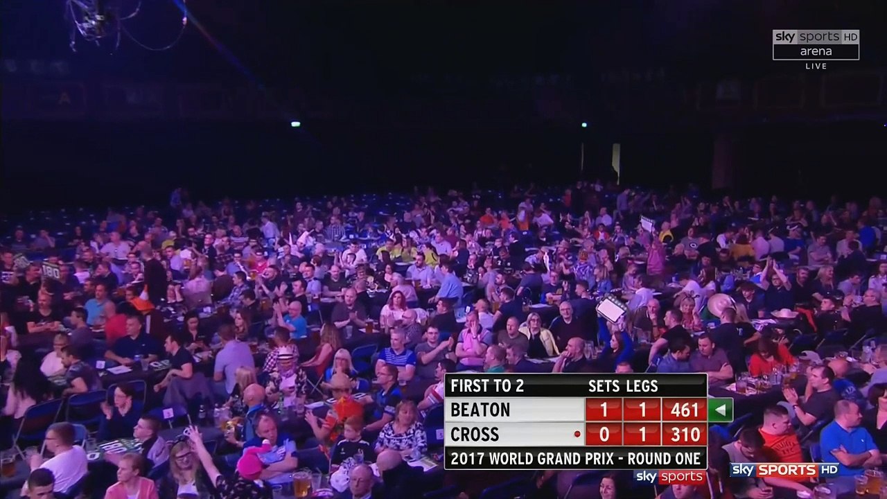 2017 World Grand Prix Darts | Round 1 | Steve Beaton vs Rob Cross Part 2