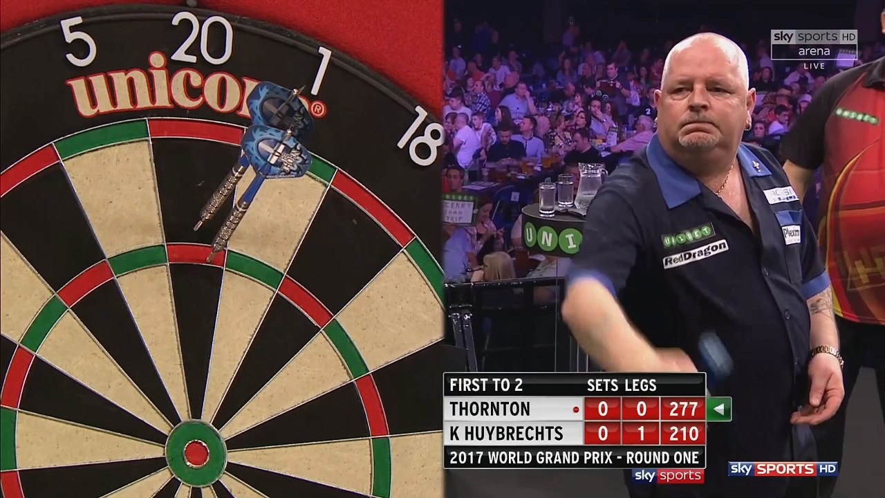 2017 World Grand Prix Darts | Round 1 | Kim Huybrechts vs Robert Thornton Part 1