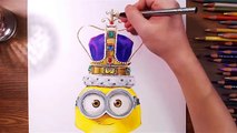 Minions : King Bob - Speed drawing | drawholic