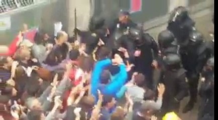 Violence Catalogne 01/10/2017   02
