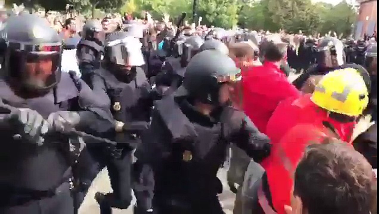 Violence Catalogne 01/10/2017   07