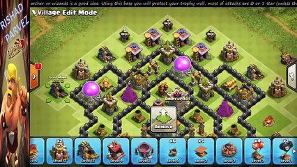 Town Hall 8 (TH8) NEW Best Trophy Base Anti 2 Star (Impossible to get Town Hall) With Replays