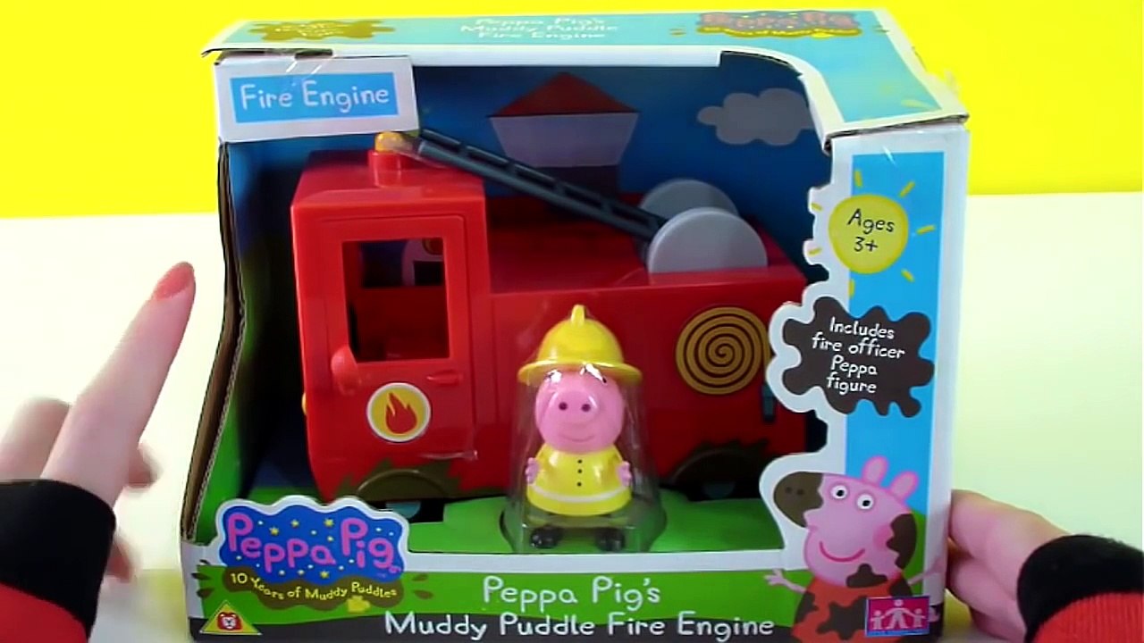 Peppa Pig brinquedo Caminhão de Bombeiros Fire Truck Engine Car Toy Peppa Pig Brasil