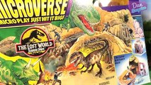 JURASSIC PARK LOST WORLD T-REX TRAP ADVENTURE PLAYSET for kids - Dinosaur Toy Box T-Rex Triceratops