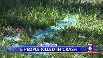 Five Killed in Greensboro Crash After Deputy Tries to Stop Stolen Car