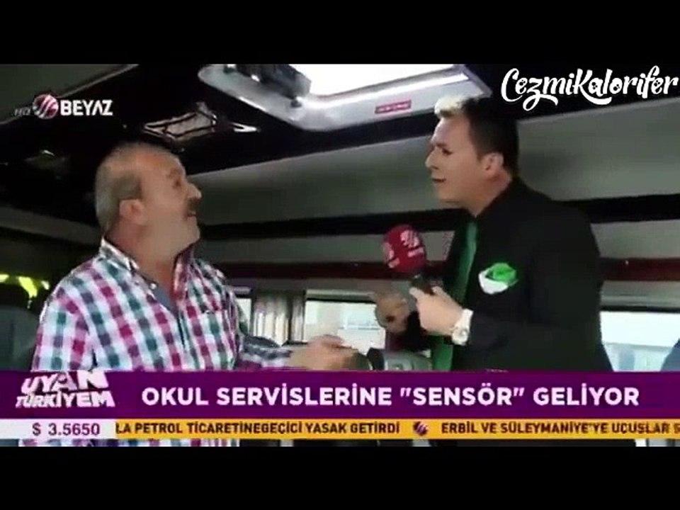 Sensöre Tiki Olan Servis Şöförü ve İnatla Adamın Üstüne Giden Muhabir