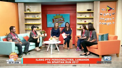 ON THE SPOT: Ilang PTV personalities, lumahok sa Spartan Run 2017