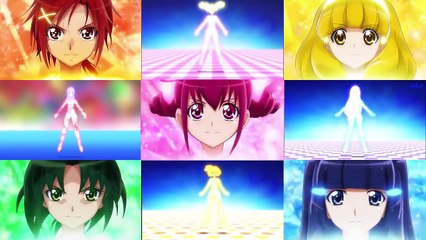 9人同時着地シンクロ大変身！ _ Smile & Fresh Sync Transformation!-hKCUhXXr-Xg