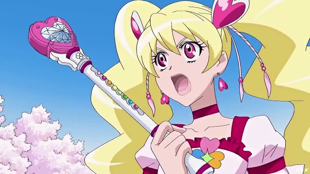 ピーチの手柄を横取りしちゃったラブリー w_ Cure Peach and Lovely attack!-FoBhm_hC8sw