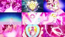 桃キュアみんなでシンクロ大変身！３_ Pink Cures Synchronized Transformation 3-pBZwPgY8mgE