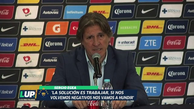 “Si nos volvemos negativos nos vamos a hundir”: Sergio Egea