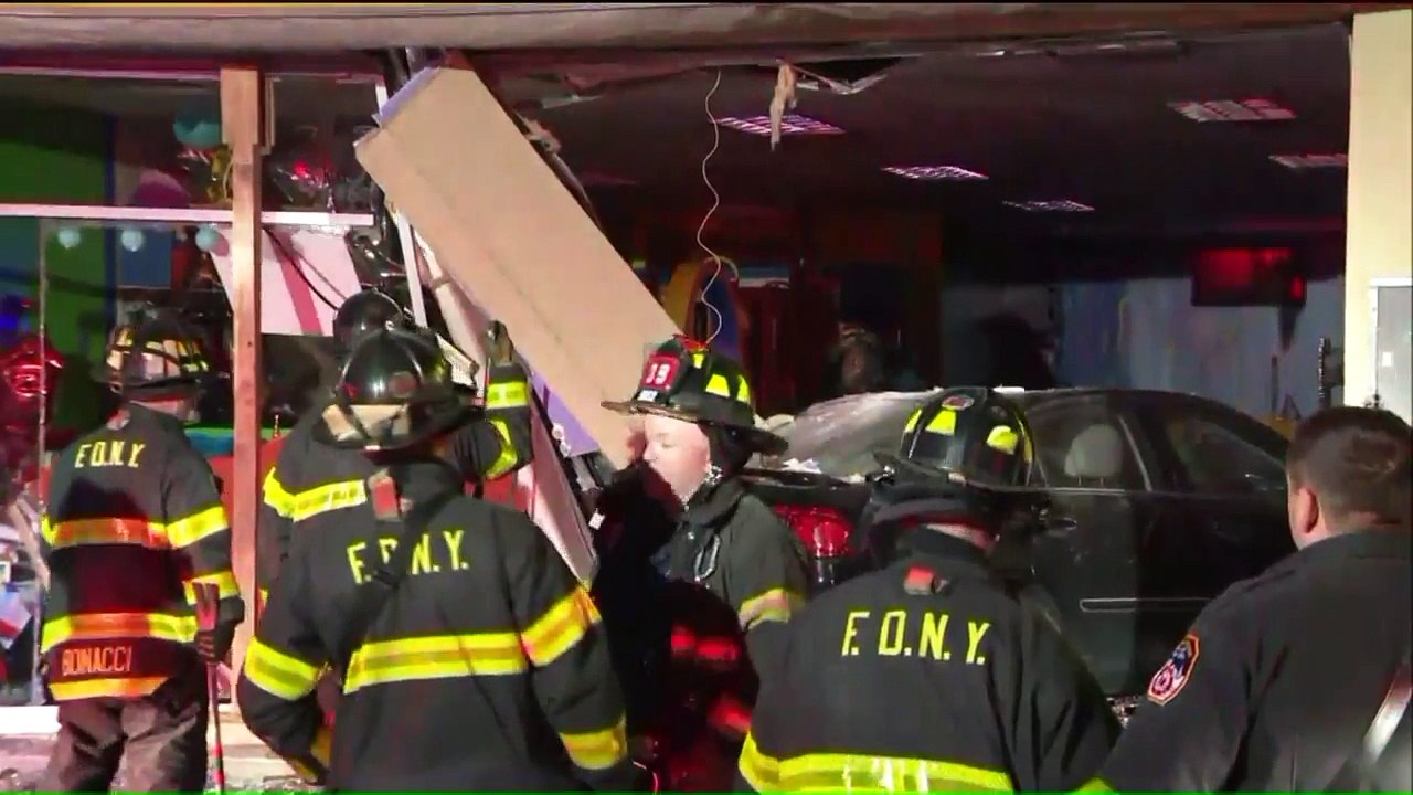 Three Seriously Injured After Car Crashes Into New York Children`s Center