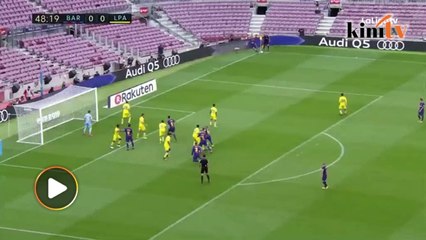 Bandar bergolak, Barcelona menang 3-0 di stadium kosong