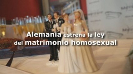 Alemania estrena la ley del matrimonio homosexual