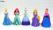Playdoh princess dress up magiclip dresses Disney Ariel Elsa Anna Cinderella Rapunzel