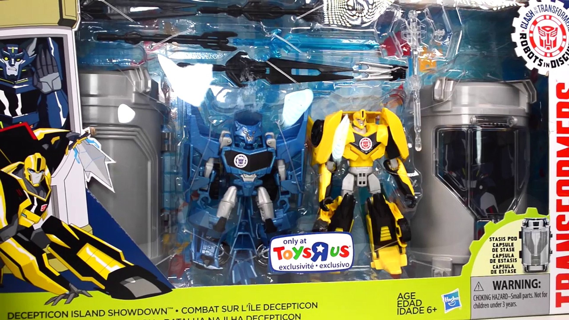 Decepticon Island Showdown! Transformers Robots in Disguise Clash Bumblebee  VS Steeljaw Battle – Видео Dailymotion