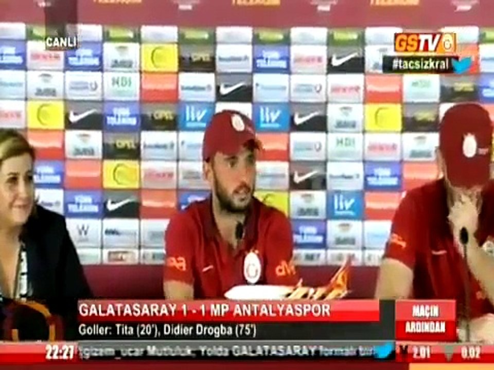 Emre Çolak - Galatasaray 1 - 1 Antalyaspor. (-Maç Sonu-) 13.09.2013
