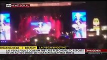 the moment the shooting happened in Las Vegas-2 ekim 2017 las vegas saldırısı