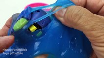 Learn Colors with Clay Slime Cups Surprise Toys Disney Pixar Finding Dory Hatchn Heroes Transformer