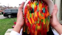 Gummy Food vs Chocolate vs Warheads Candy Challenge ! HZHtube Kids Fun