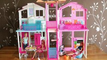 Barbie Dolls Living room Barbie Kitchen Dollhouse Furniture set and Barbie Dreamhouse 芭比豪宅