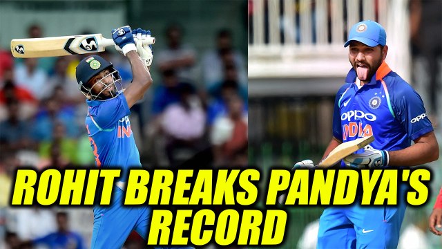 India vs Australia 5th ODI: Rohit Sharma overtakes Hardik Pandya' tally of 28 sixes| Oneindia News