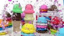 Learn COLORS and NUMBERS with Ice Cream Cones for Children!!! Learning for Family Kids Videos