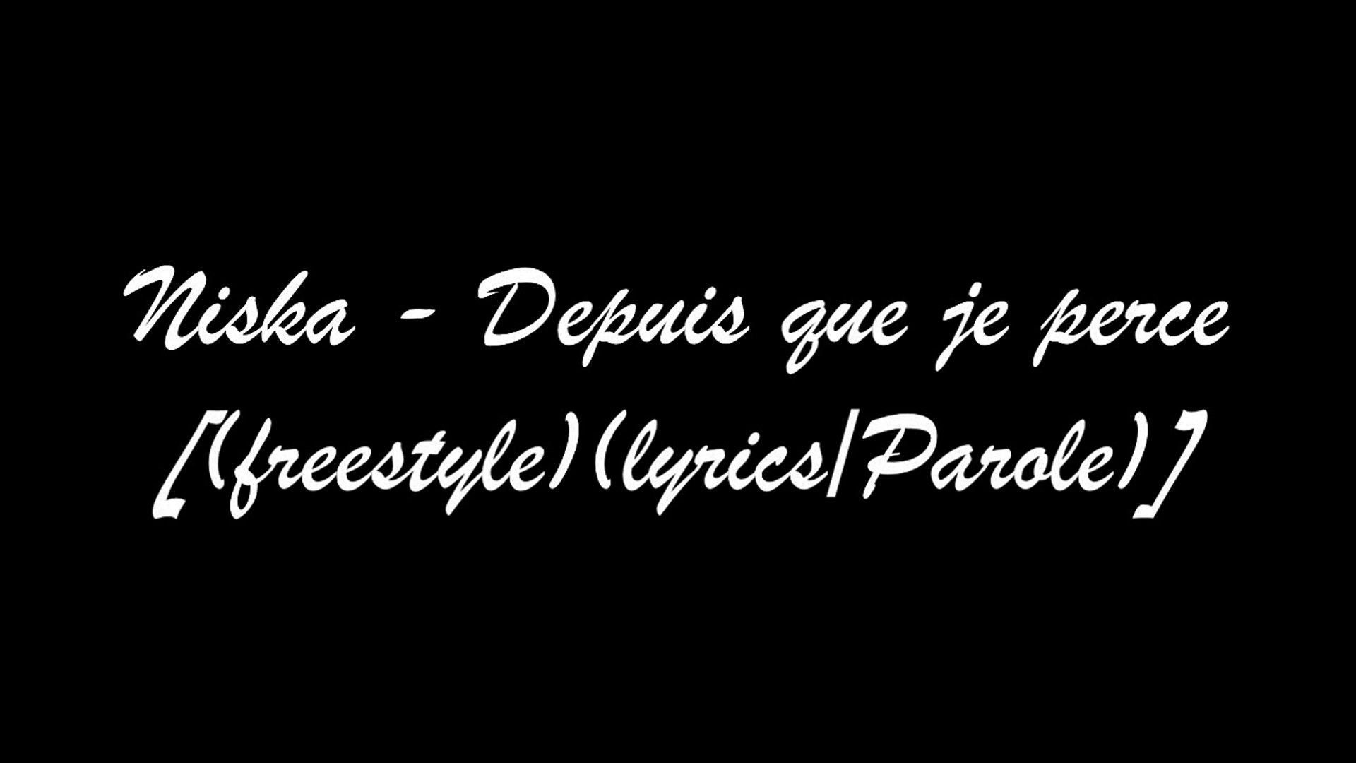 ⁣Niska - Depuis que je perce [(freestyle)(lyrics_Parole)]