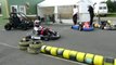 Creneau sur le circuit de dunois kart avec un kart 125 cm3