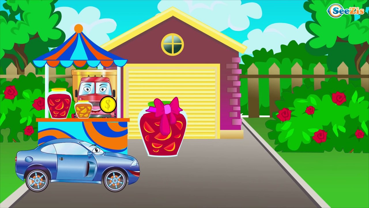 The Blue Police Car pursues Taxi | Service & Emergency Vehicles Cartoons for children