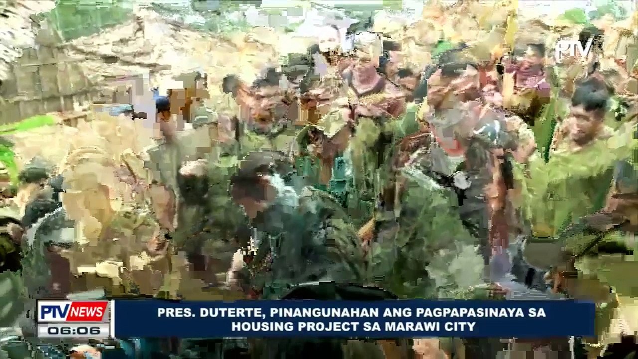 Pangulong Duterte, pinangunahan ang pagpapasinaya sa housing project sa Marawi City