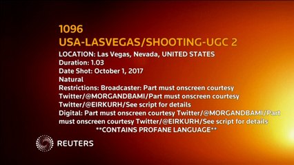 Vídeo mostra desespero de público durante tiroteio em Las Vegas