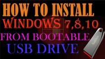 How to Install Windows 10 from USB Flash Drive l Windows 7,8,10 l Urdu_Hindi Tutorial 2017