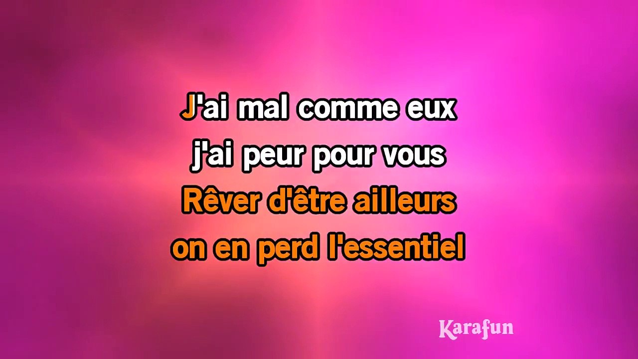 Chimène Badi - Pourquoi le monde à peur KARAOKE / INSTRUMENTAL