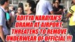Viral Video: Aditya Narayan creates scene at Raipur Airport, yells & threatens| Oneindia News