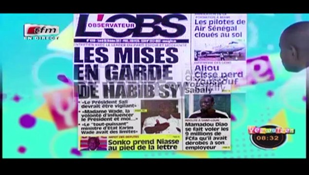 RUBRIQUE REVUE DES TITRES avec MAME BIRAME DIOUF dans Yeewu Leen du 02 Octobre 2017