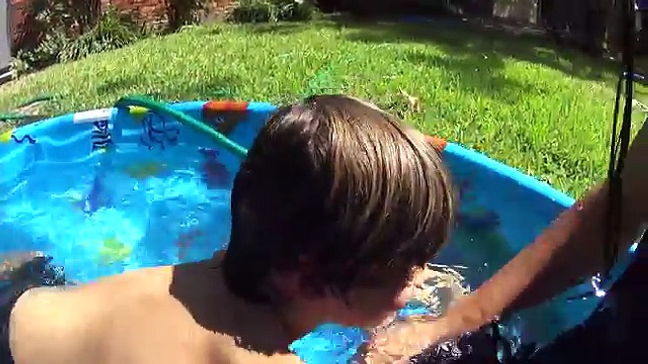Backyard Water Hose Fun