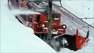 Снегоуборочные поезда со всего мира